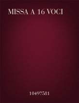 Missa a 16 Voci Mixed Voices Full Score cover